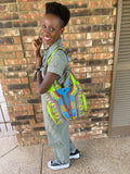 African Dashiki Print Bag Tote Purse