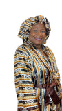 Fendi Print Satin Robe and Hair Bonnet