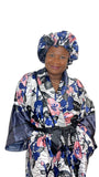 Satin Robe and Hair Bonnet