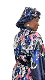 Satin Robe and Hair Bonnet