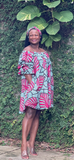 YAYI African print-off shoulders swing dress
