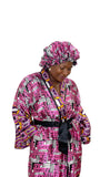 Satin Robe and Hair Bonnet