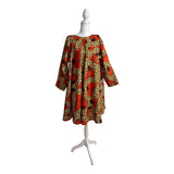 Ankara Long Sleeves swing dress