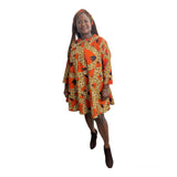 Ankara Long Sleeves swing dress