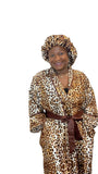 Satin Robe and Hair Bonnet