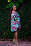 YAYI African print-off shoulders swing dress