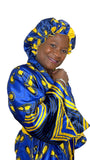 Satin Robe and Hair Bonnet