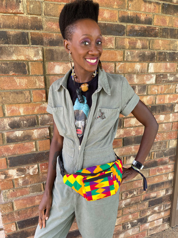 African Print Fanny Pack