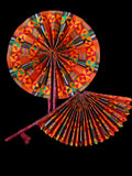 African Print Decorative Jumbo Wall Fan