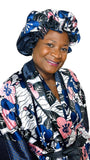 Satin Robe and Hair Bonnet
