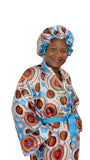 Satin Robe and Hair Bonnet