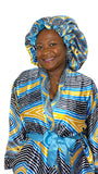 Satin Robe and Hair Bonnet