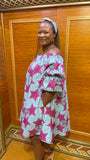 YAYI African print-off shoulders swing dress
