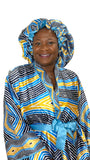 Satin Robe and Hair Bonnet