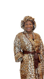 Satin Robe and Hair Bonnet