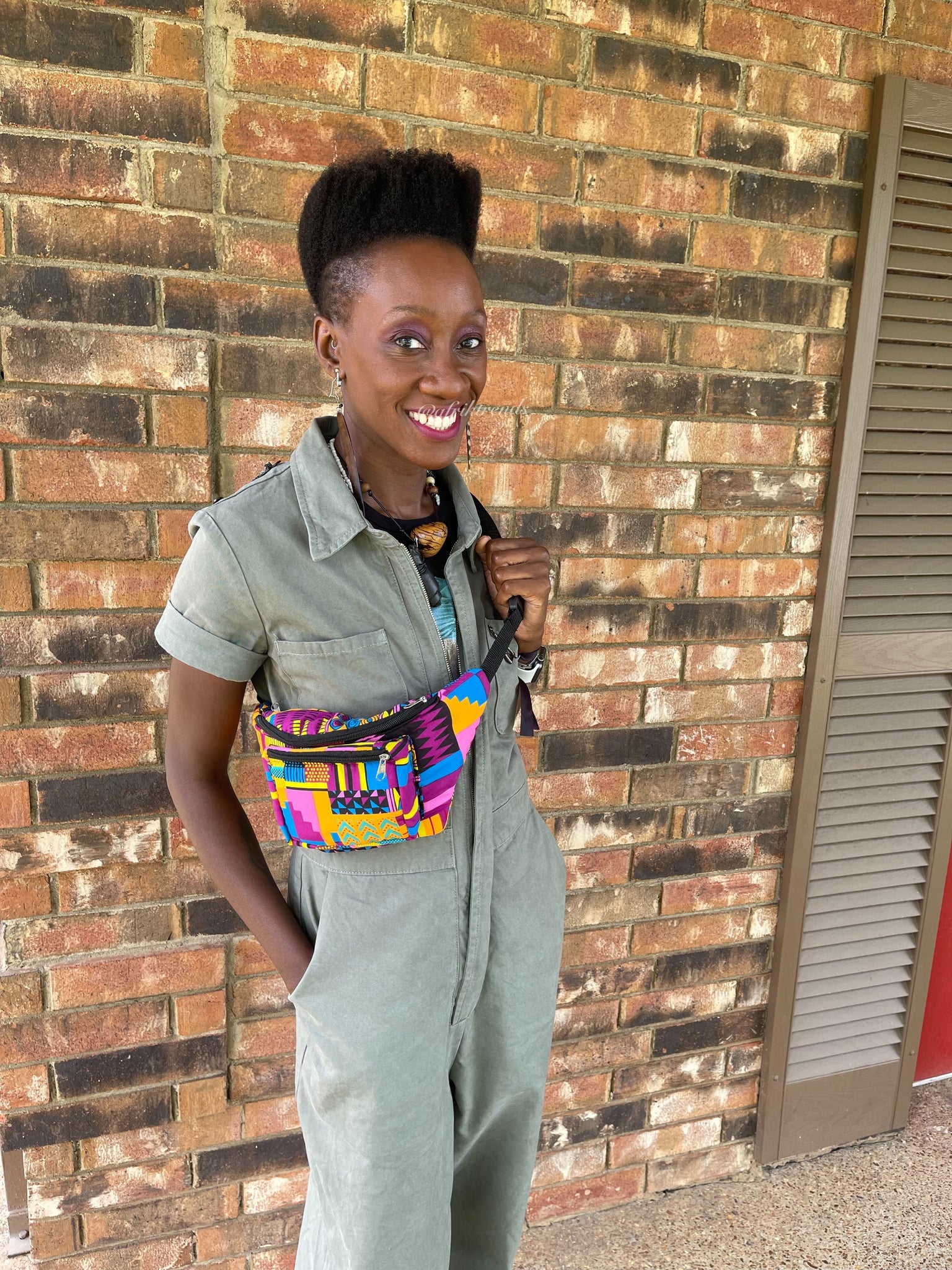 African shop fanny pack