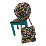 African Print Hat and Messenger Bag