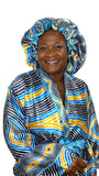 Satin Robe and Hair Bonnet