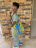 African Dashiki Print Bag Tote Purse
