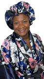 Satin Robe and Hair Bonnet
