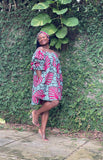 YAYI African print-off shoulders swing dress