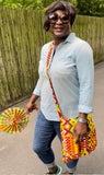 Cross-body Ankara Messenger Bag