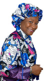 Satin Robe and Hair Bonnet