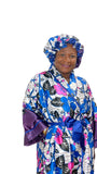 Satin Robe and Hair Bonnet