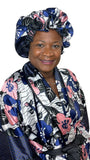 Satin Robe and Hair Bonnet