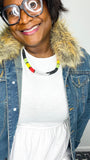 Tribal-inspired African Massai Zulu Beaded Chocker Necklace