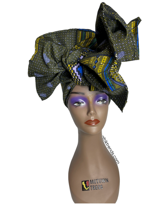 African Print Full Headwrap