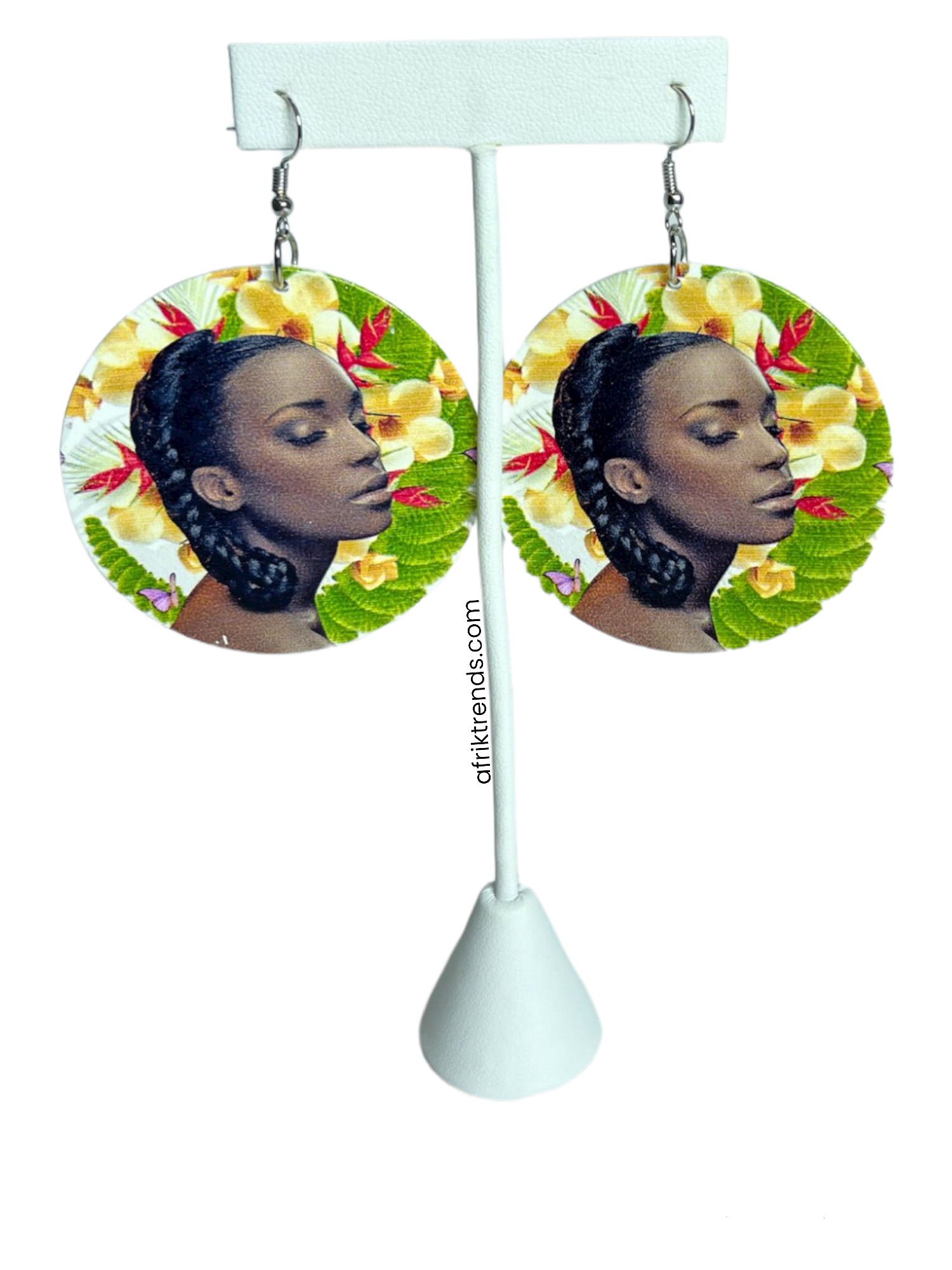 Afro girl clearance earrings