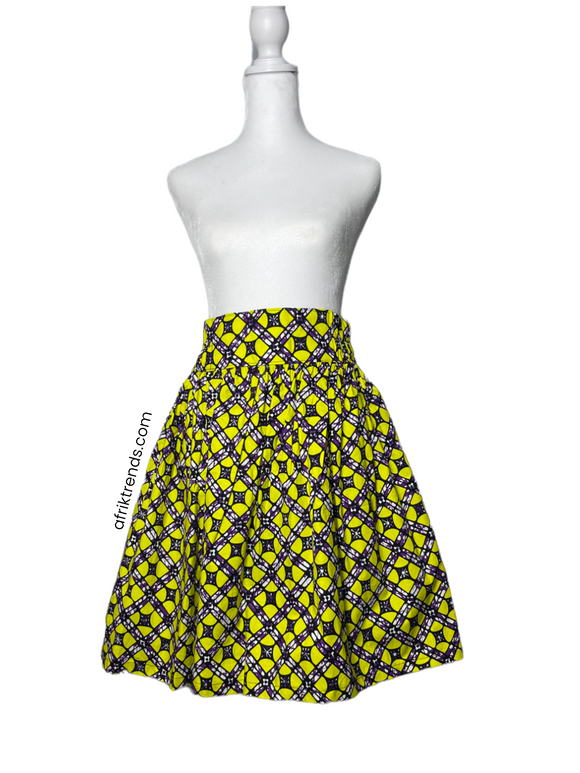 African print skirt