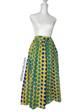 African print maxi skirt