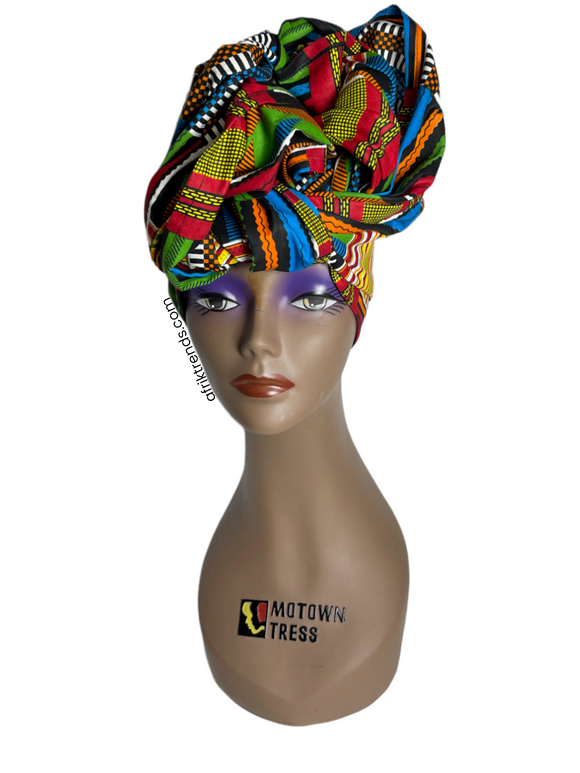 African Print Full Headwrap