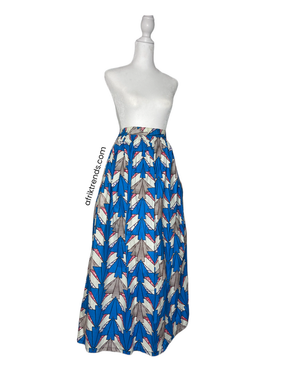 African print skirt