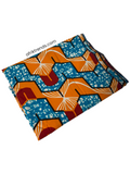 Orange African Print Full Headwrap