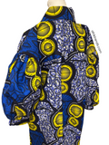 Hi-Lo button-down African Print Blouse tunic
