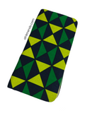 Handmade Green Yellow Ankara print wallet