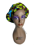 African Print Full Headwrap Checkered Ankara