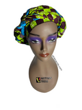African Print Full Headwrap Checkered Ankara