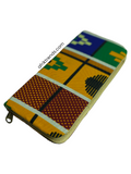 Kente African print wrapped wallet