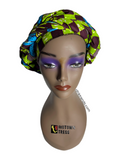 African Print Full Headwrap Checkered Ankara