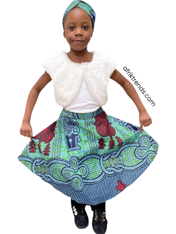 Girl skirt with headband