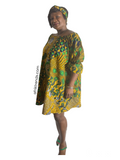 YAYI African print-off shoulders swing dress