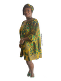 YAYI African print-off shoulders swing dress