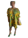 YAYI African print-off shoulders swing dress