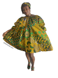 YAYI African print-off shoulders swing dress