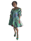 YAYI African print-off shoulders swing dress