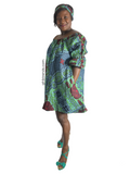 YAYI African print-off shoulders swing dress